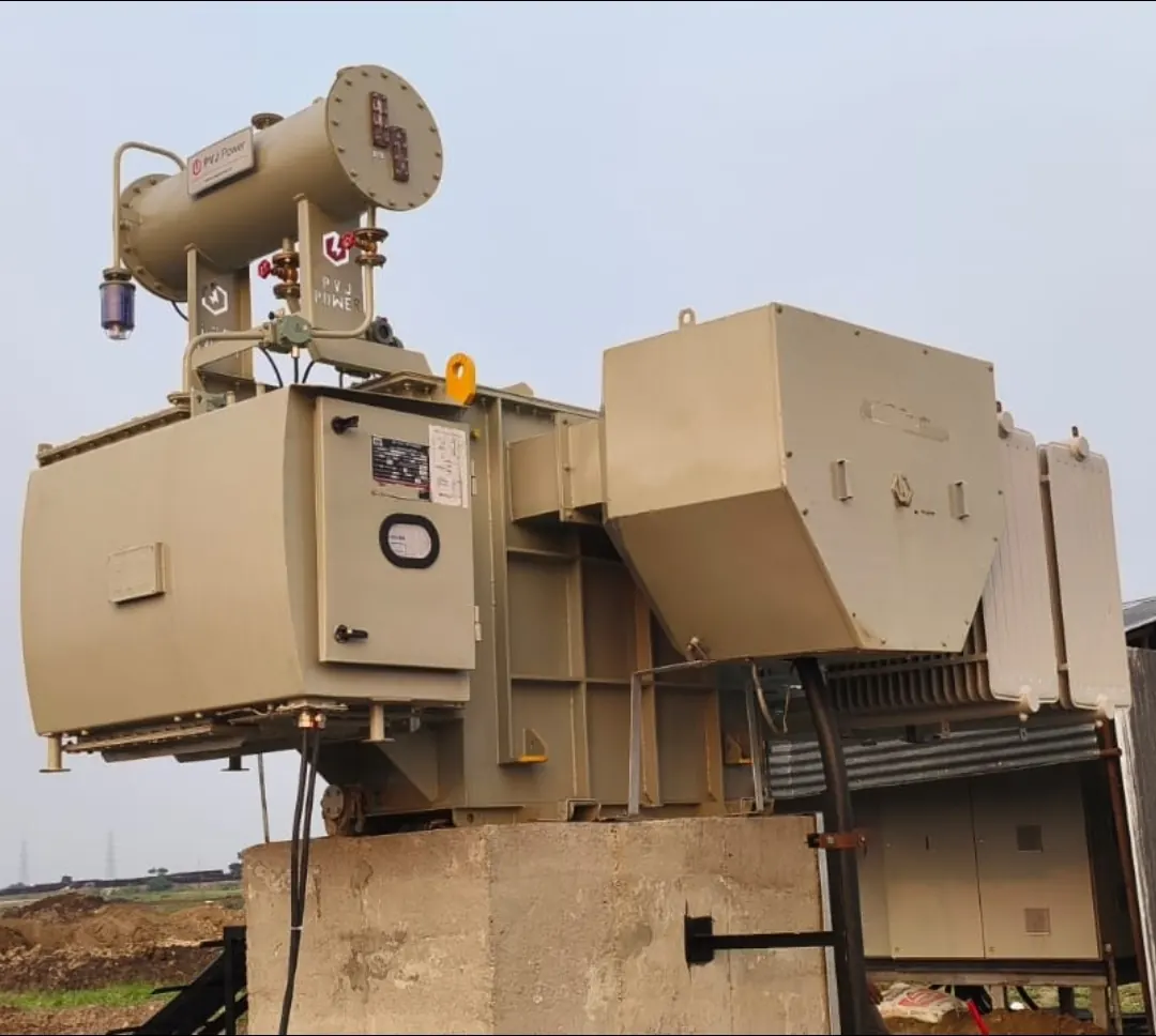 Outdoor transformer installation transformer installation by PVJ Power